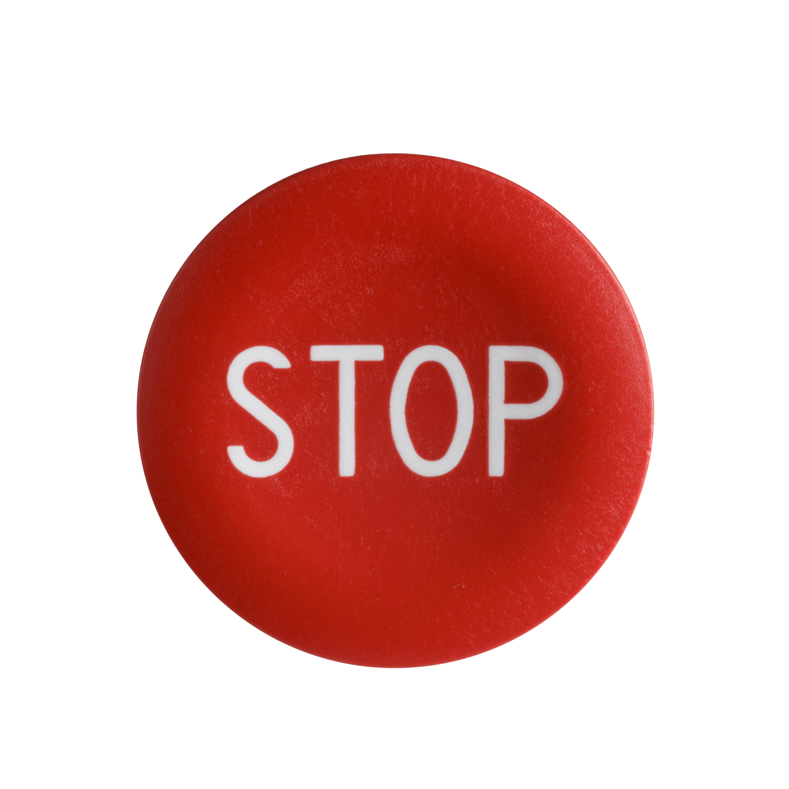 ZBA434 - red cap marked STOP for circular pushbutton Ø22 Schneider Electric