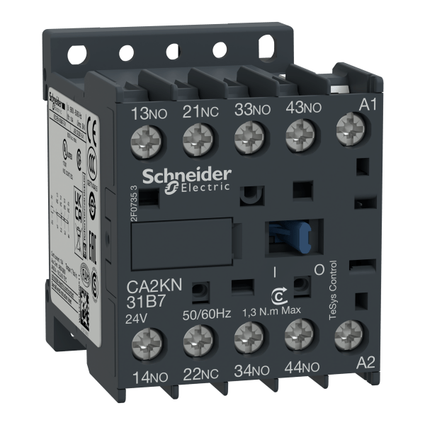 TeSys K control relay - 3 NO + 1 NC - <= 690 V - 230 V AC coil Schneider Electric