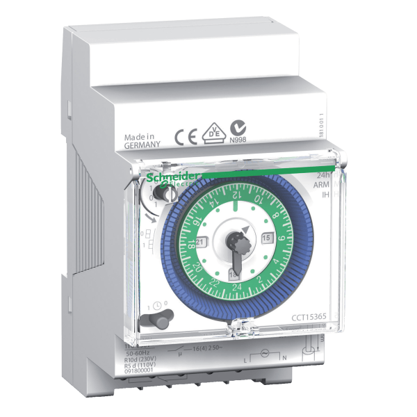 CCT15365 — CCT15365 - Acti9 - IH - mechanical time switch - 24 h - 150 h memory Schneider Electric