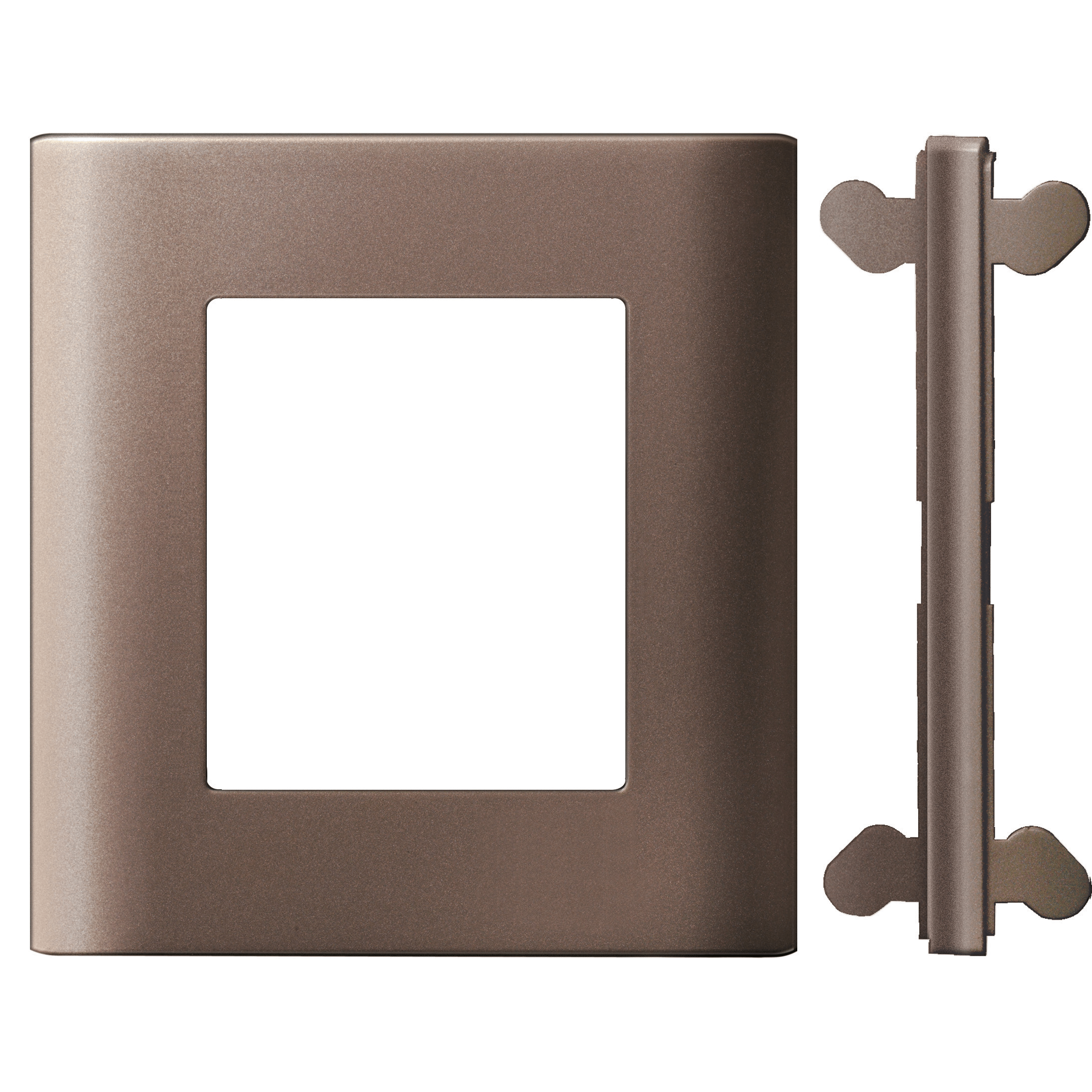 E8403_35S_SZ - ZENcelo-Central Surround Regular Aperture & Surround Connector-Sliver Bronze Schneider Electric