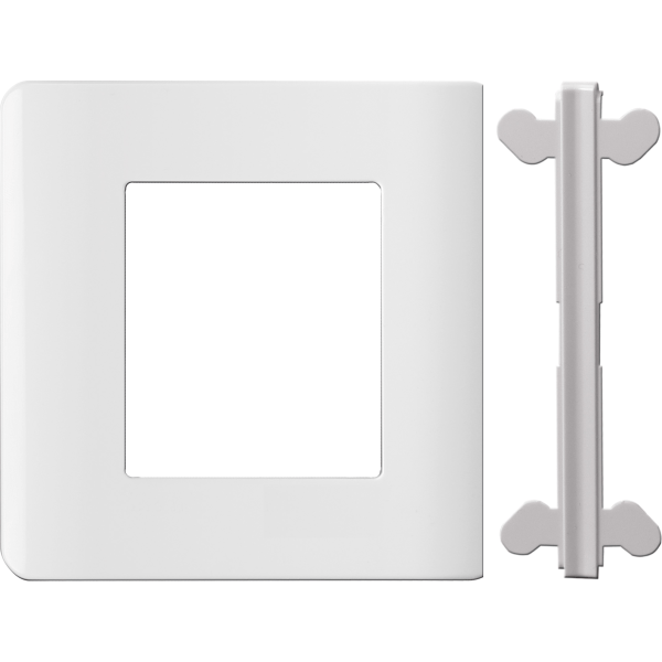 E8403_36_WE — E8403_36_WE - Side surround with regular aperture White Schneider Electric