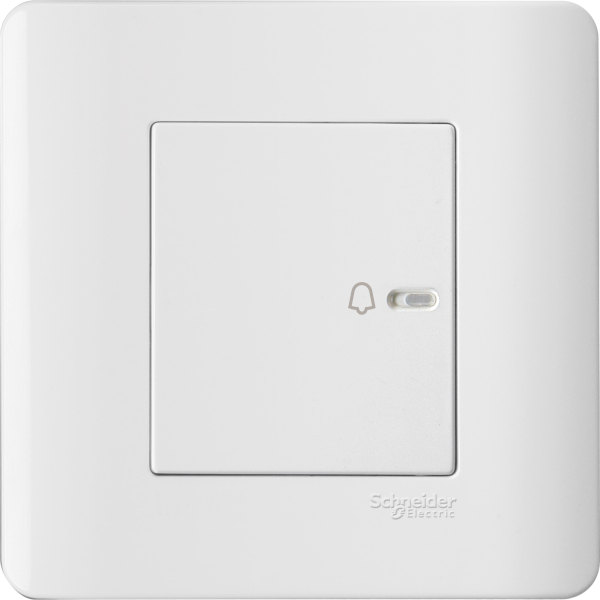 E8431BP1_WE — E8431BP1_WE - 10A Full-Flat Bell Switch, White Schneider Electric