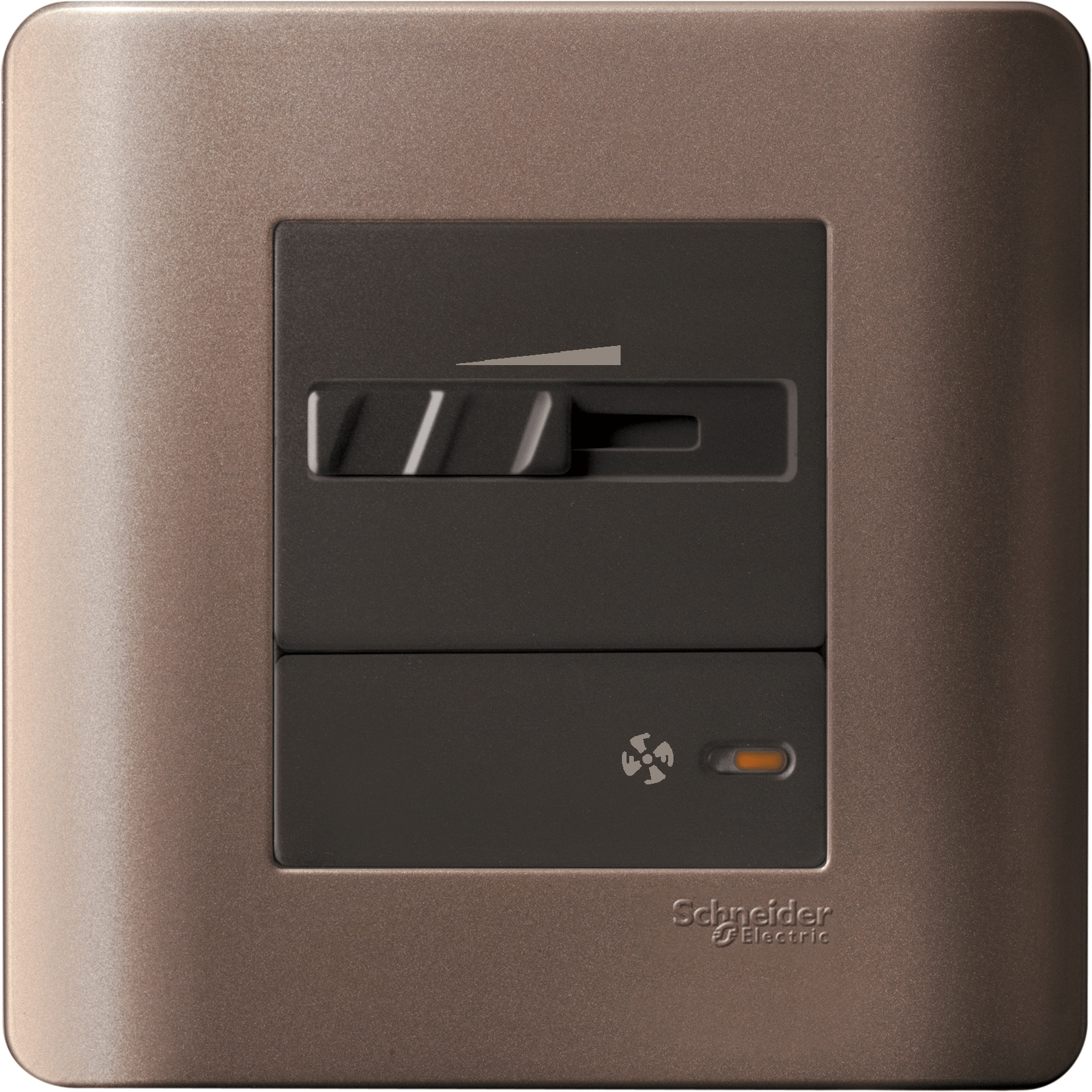 E8431SPF_SZ - 1 Gang Full-Flat Fan Controller, Silver Bronze Schneider Electric