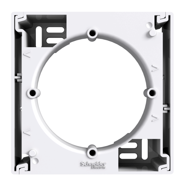 EPH6100121 — EPH6100121 - Asfora - 1-gang surface box - white Schneider Electric