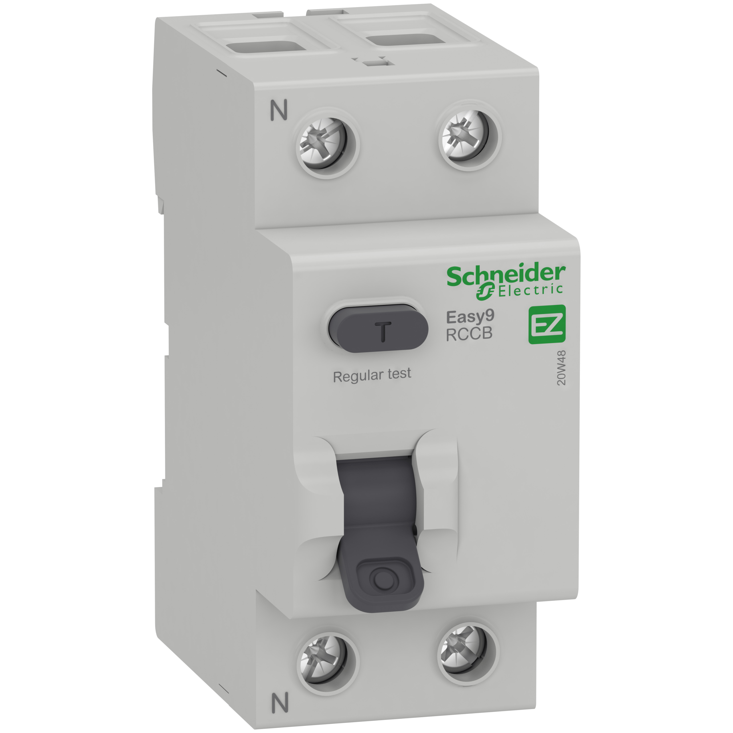 EZ9R03263 - Easy9 Residual Current Circuit Breaker - 2P - 63 A - 30 mA - AC type - 230 V Schneider Electric