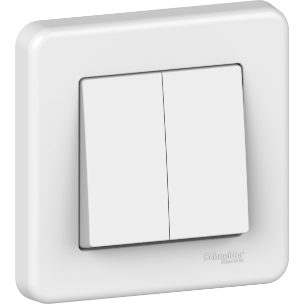 LNA0300321 — LNA0300321 - Leona - 1pole 2-circuits switch -10AX lift terminals - white Schneider Electric