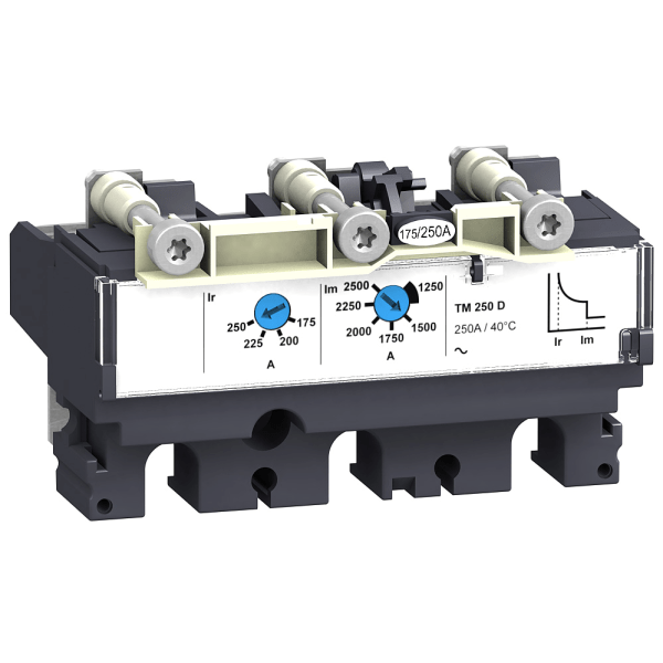 LV438028 — LV438028 - trip unit TM100DC, ComPact NSX 100 DC, thermal magnetic, 100 A rating, 3P 3d Schneider Electric