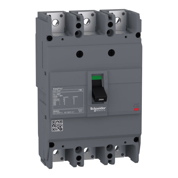 EZC250F3150 — EZC250F3150 - Circuit Breaker Easypact, EZC250F, TMD, 150 A, 3 poles 3d Schneider Electric