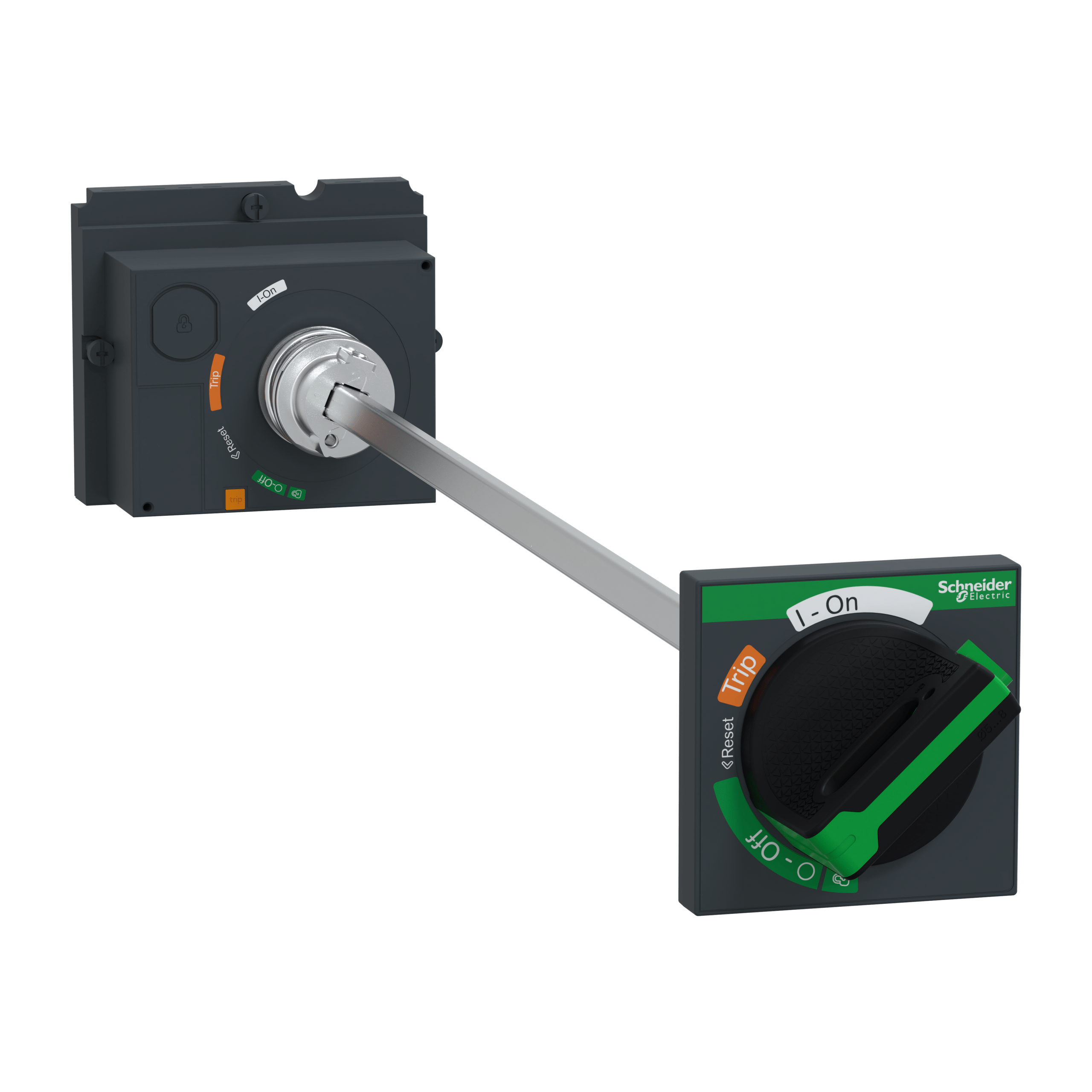 LV429338T - extended rotary handle, ComPacT NSX 100/160/250, black handle, shaft length 185 to 600 mm, IP55 Schneider Electric