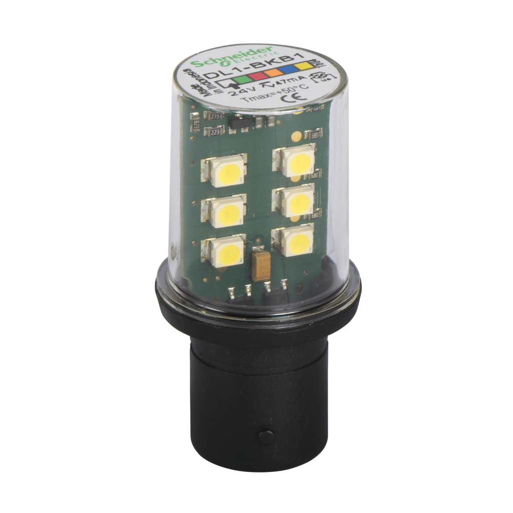 DL1BKB1 - Flashing LED, 24 Vac/Vdc White Schneider Electric