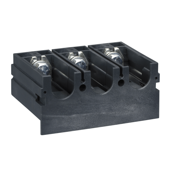 LV431060 — LV431060 - one piece spreader, 35 mm to 45 mm pitch, ComPact NSX 100/160/250, flat connection, 3 poles Schneider Electric