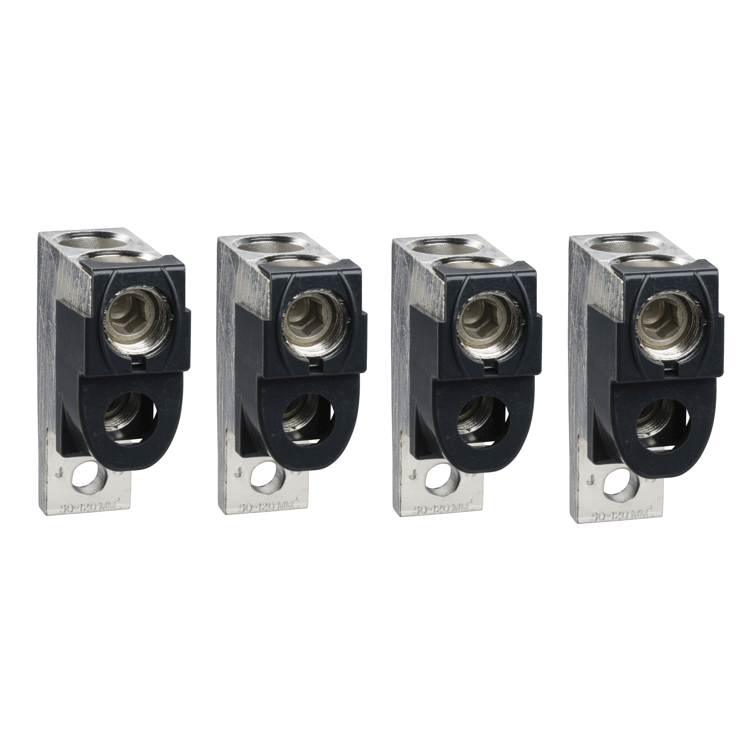 LV432482 - aluminium bare cable connectors, ComPact NSX, EasyPact CVS, for 2 cables 35 mm² to 240 mm², 630 A, set of 4 parts Schneider Electric
