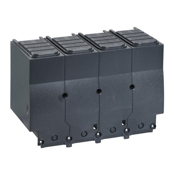 LV432596 — LV432596 - LV432596 - long terminal shield for spreaders, Compact NSX, EasyPact CVS, 4 poles, pitch 52.5 mm Schneider Electric