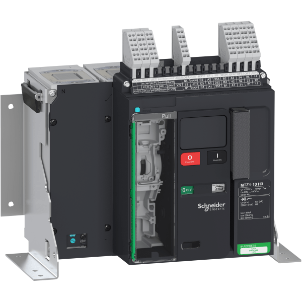 LV846445 — LV846445 - Circuit breaker Masterpact MTZ1 10H3, 1000 A, 4P fixed, without Micrologic Schneider Electric