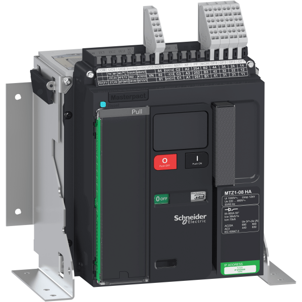 switch disconnector Masterpact MTZ1 08 HA, 800 A, 3 poles, fixed Schneider Electric