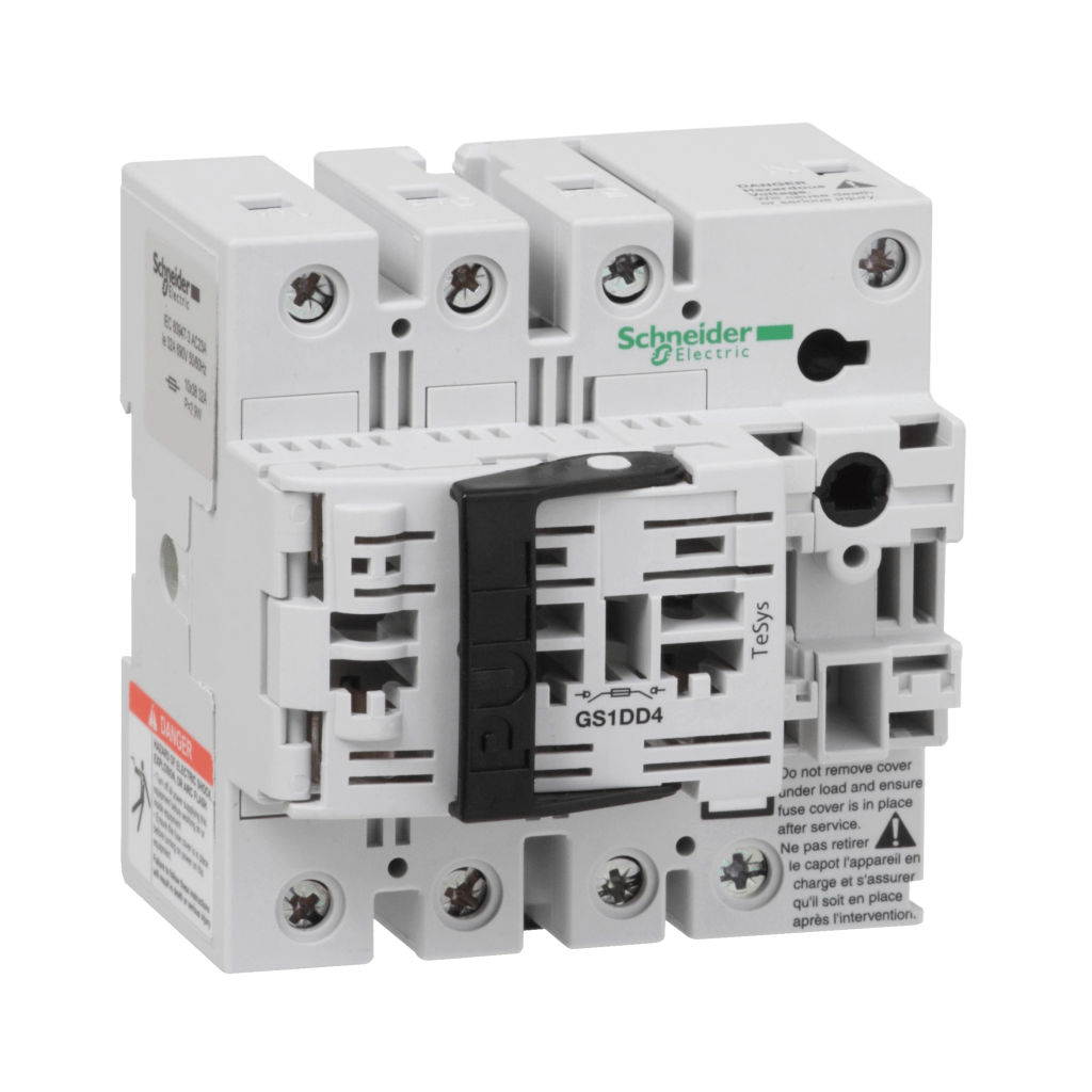 GS1DD4 - TeSys GS - switch-disconnector-fuse - 3 P + N - 32 A - NFC 10 x 38 mm Schneider Electric