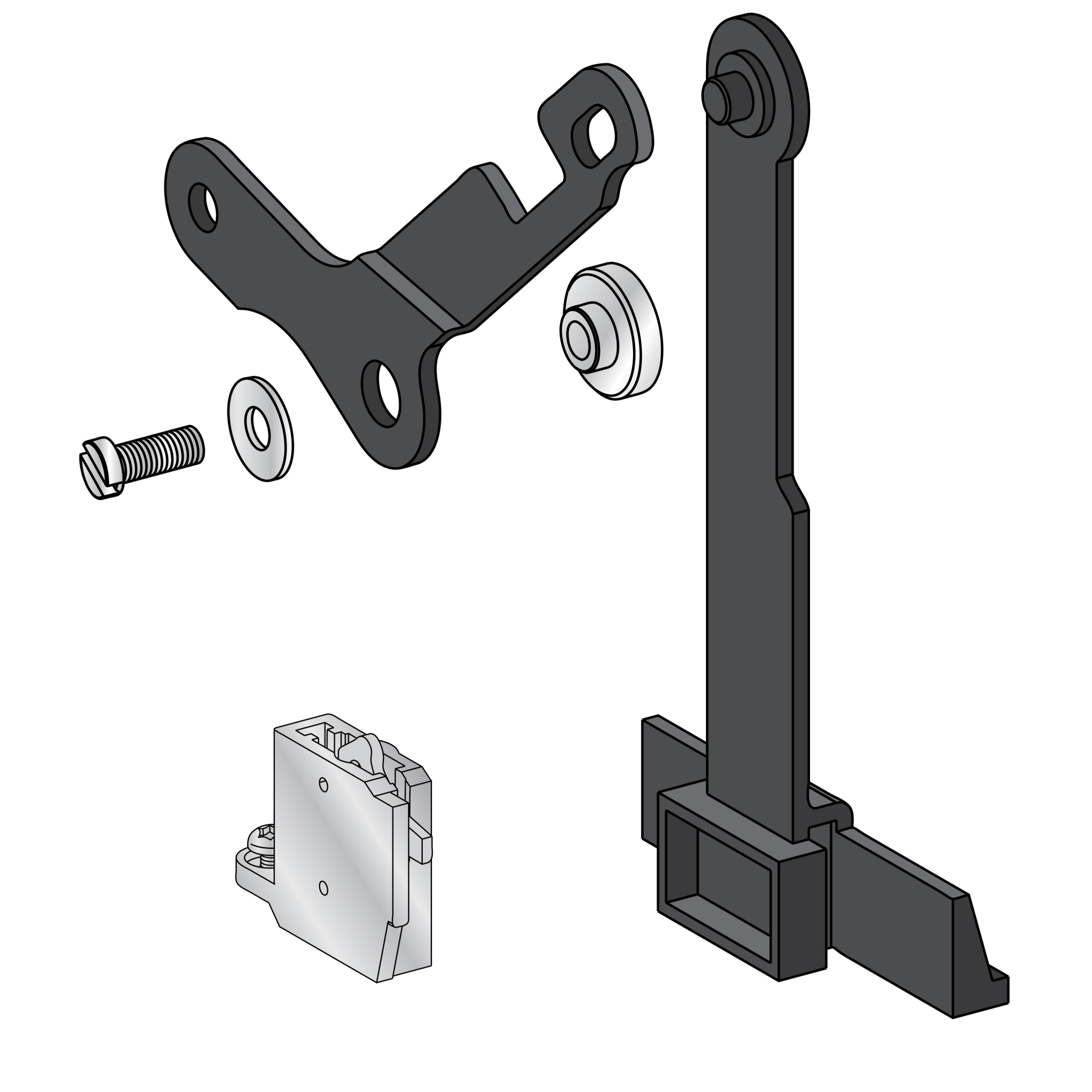 LV848585 - Racking interlock between crank and OFF pushbutton - for MTZ2/MTZ3 Schneider Electric