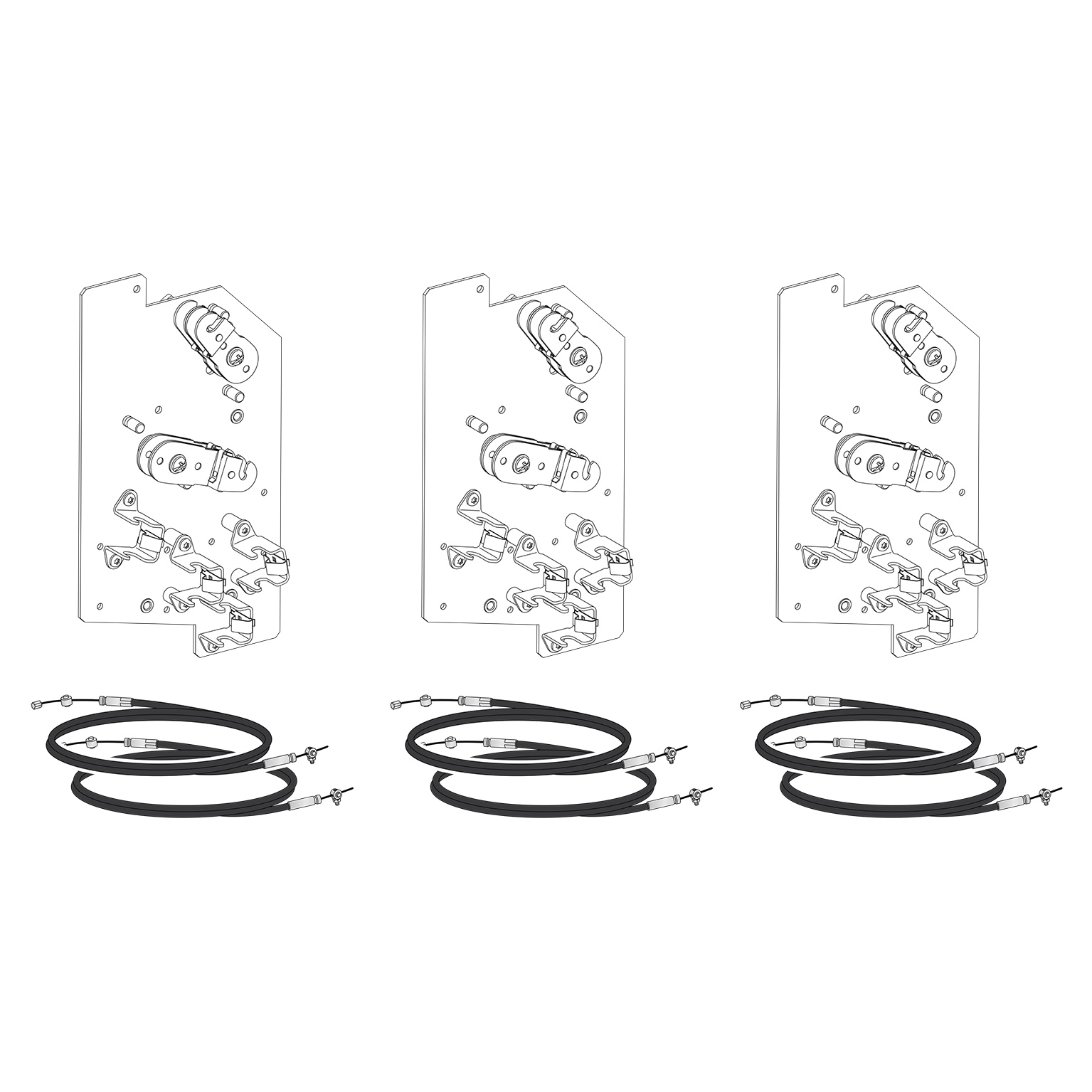 LV848610SP - Cable interlocking kit 3S - for MTZ2/MTZ3/NW - fixed/drawout - spare part Schneider Electric