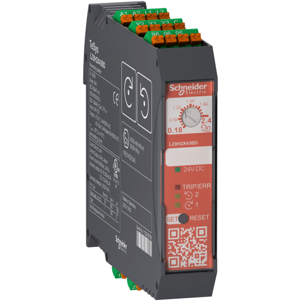 LZ8H2X43BD — LZ8H2X43BD - Reversing Starter TeSys H Safe-Torque-Off 0,75kW-400V control 24VDC Spring Schneider Electric