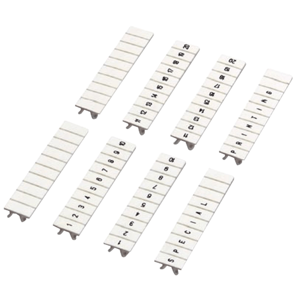 NSYTRAB560 — NSYTRAB560 - CLIP IN MARKING STRIP, 5MM, 10 CHARACTERS 51 TO 60, PRINTED HORIZONTA Schneider Electric