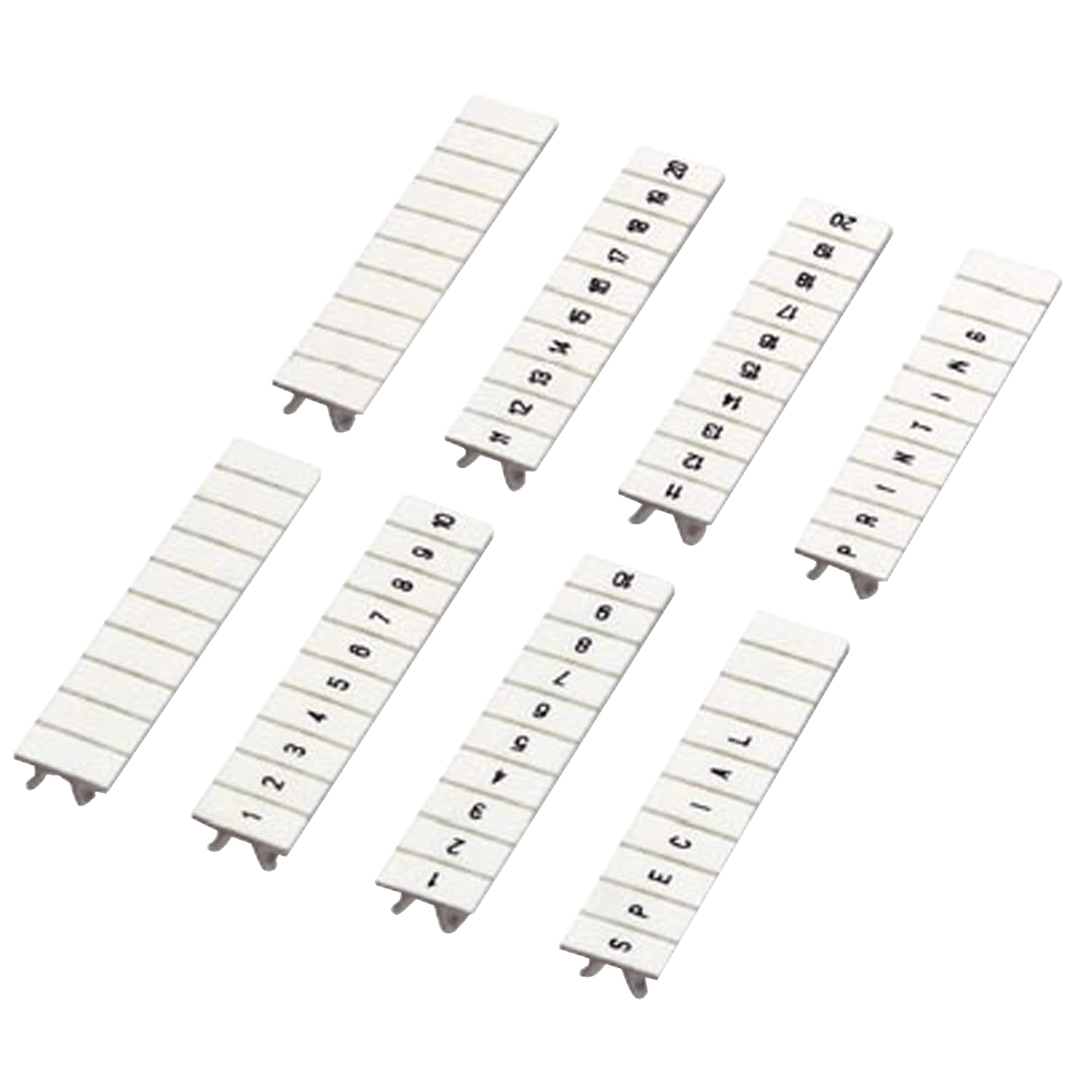 NSYTRAB580 - CLIP IN MARKING STRIP, 5MM, 10 CHARACTERS 71 TO 80, PRINTED HORIZONTA Schneider Electric