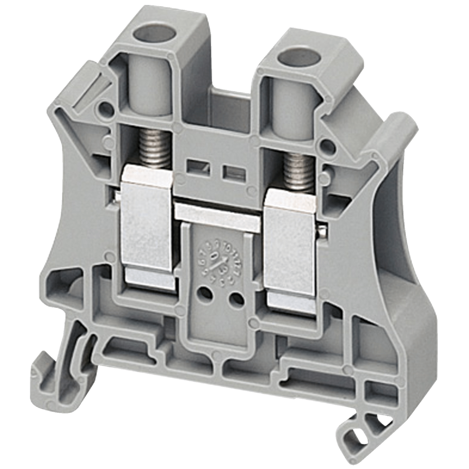 NSYTRV102 - SCREW TERMINAL, FEED THROUGH, 2 POINTS, 10MM² , GREY Schneider Electric