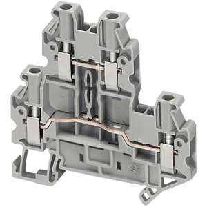 NSYTRV24D - SCREW TERMINAL, DOUBLE LEVEL, 4 POINTS, 2,5MM² , GREY Schneider Electric