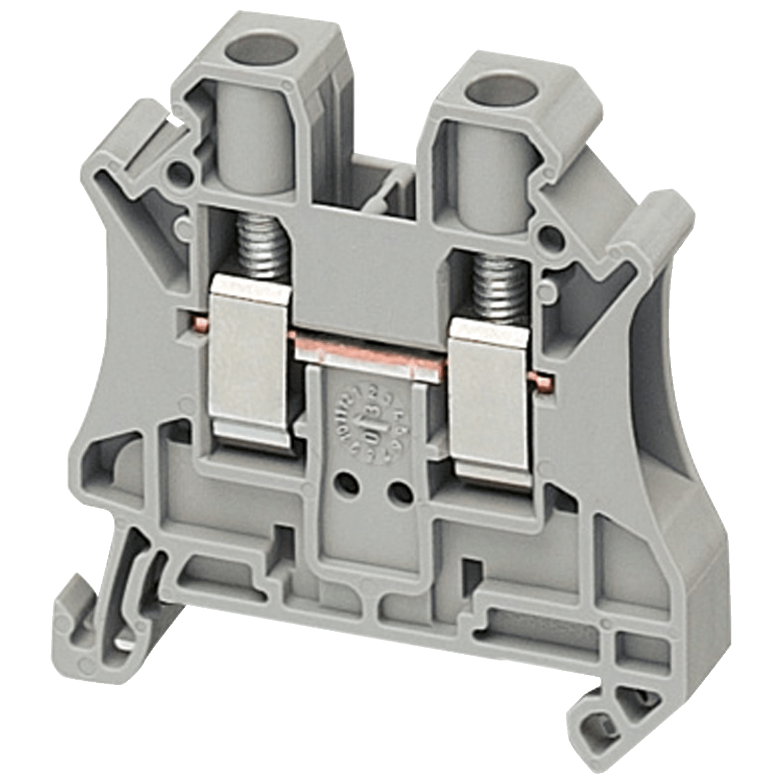 NSYTRV62 - SCREW TERMINAL, FEED THROUGH, 2 POINTS, 6MM² , GREY Schneider Electric