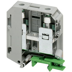 NSYTRV702 - SCREW TERMINAL, FEED THROUGH, 2 POINTS, 70MM² , GREY Schneider Electric