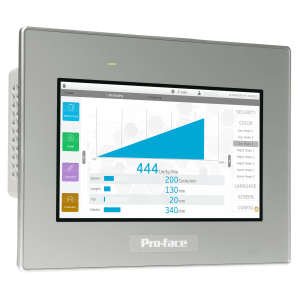 PFXST6400WAD - 7"W touch panel display, 2COM, 2Ethernet, USB host&device, 24VDC Pro-face by Schneider Electric