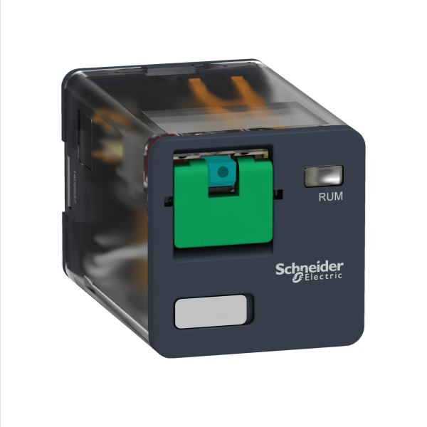 RUMC21FD — RUMC21FD - Harmony, Universal plug-in relay, 10 A, 2 CO, with lockable test button, 110 V DC Schneider Electric