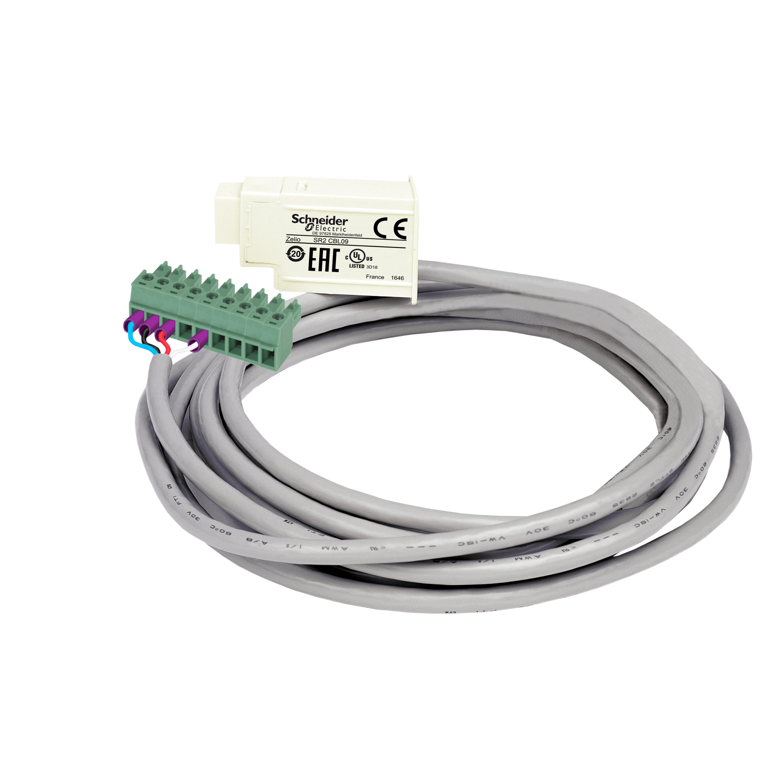 SR2CBL09 - Magelis small panel connecting cable, for smart relay Zelio Logic Schneider Electric