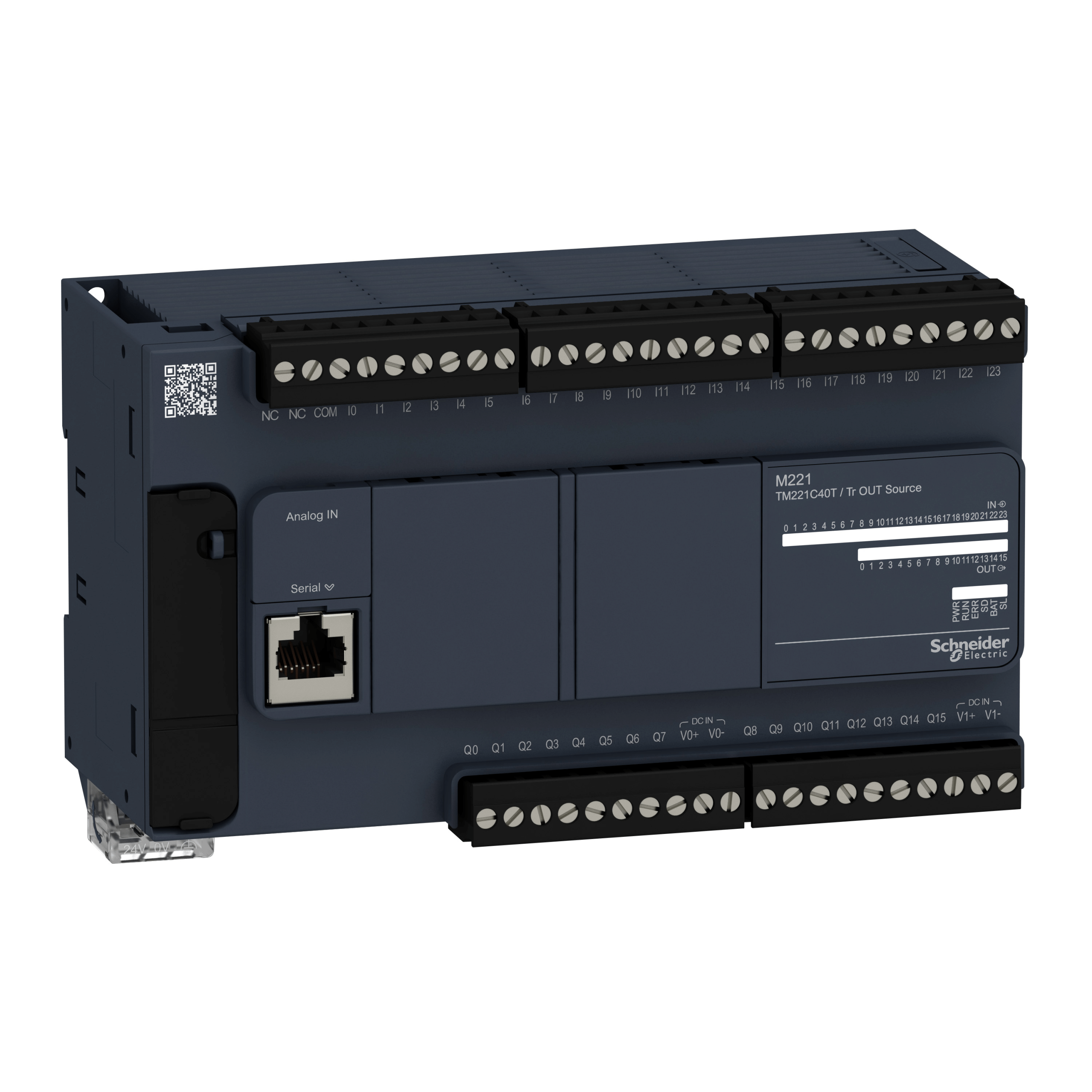 TM221C40T - Logic controller, Modicon M221, 40 Input/Output, transistor PNP Schneider Electric