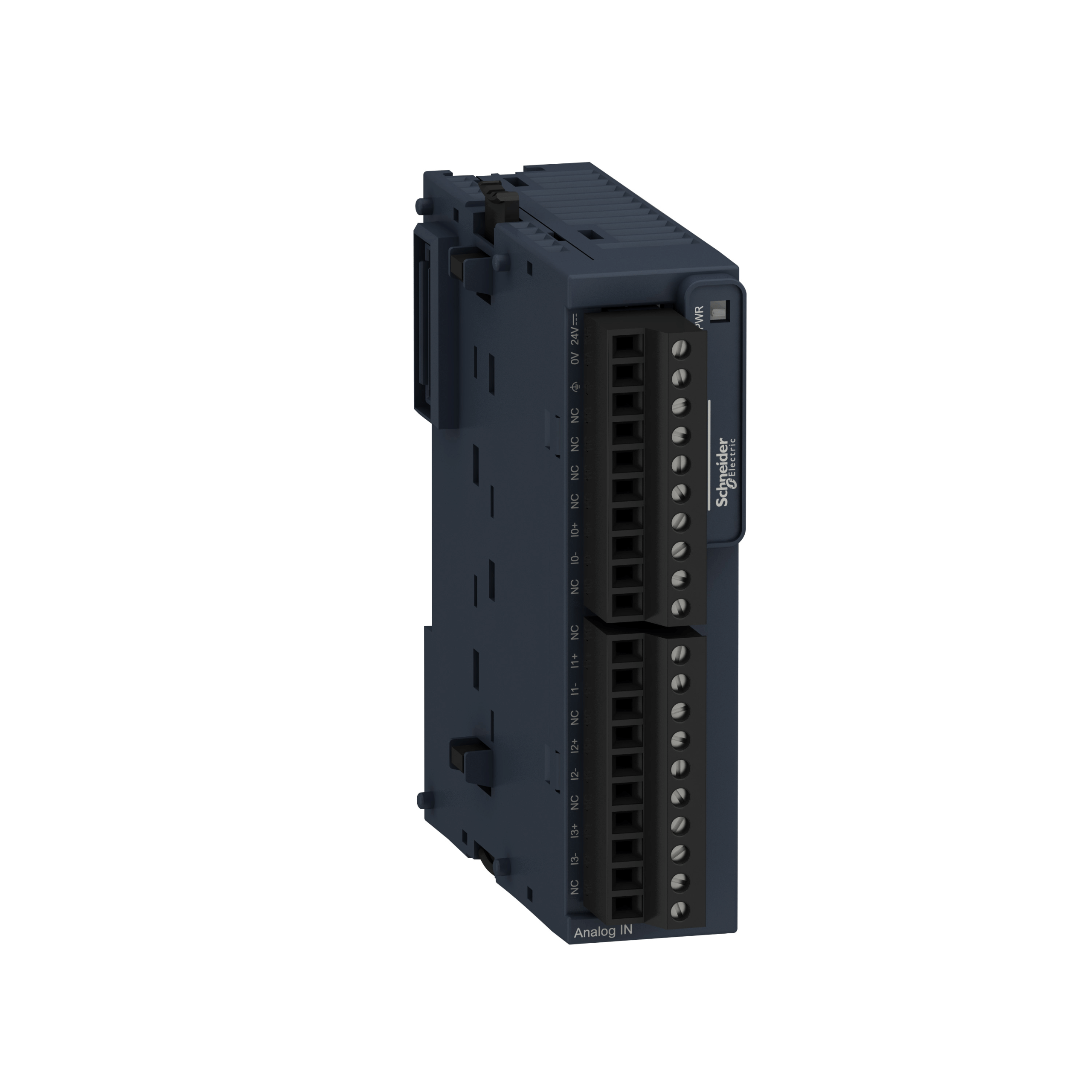 TM3AI4 - Analog input module, Modicon TM3, 4 inputs (screw) 24 VDC Schneider Electric