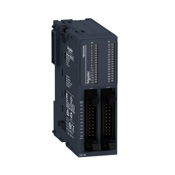 TM3DI32K — TM3DI32K - Discrete input module, Modicon TM3, 32 inputs (HE10) 24 VDC Schneider Electric