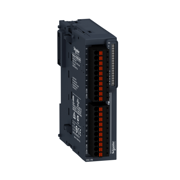 Discrete output module, Modicon TM3, 16 relay outputs (spring) 24 VDC Schneider Electric