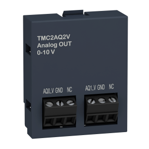 TMC2AQ2V - Analogue output cartridge, Modicon M221, 2 analog voltage outputs, I/O extension Schneider Electric