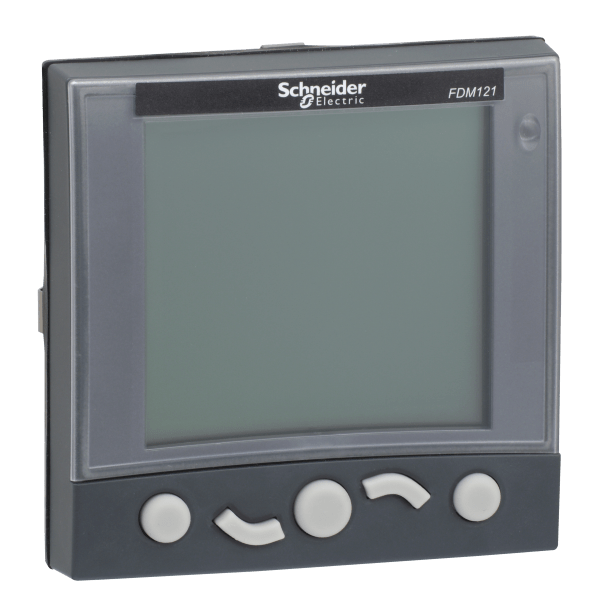 switchboard display module FDM 121, 1 connected device, screen 96 x 96 mm, IP54 on front face Schneider Electric