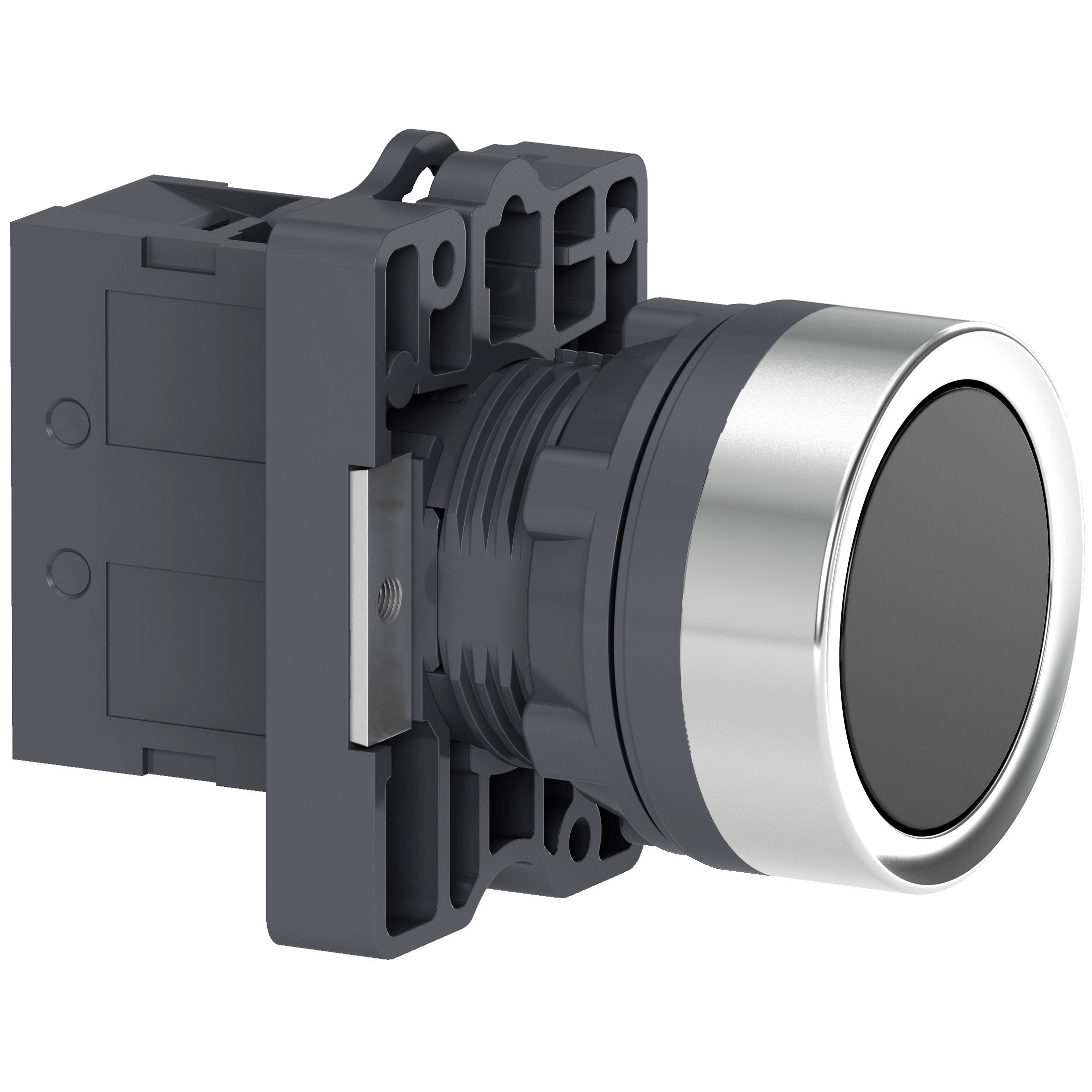 XA2EA21 - round black push-button Ø 22 - flush spring return - 1NO Schneider Electric