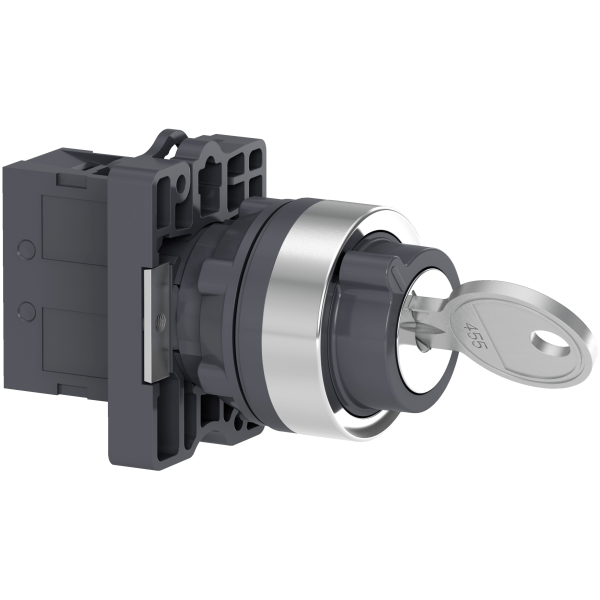 key selector switch - Ø22 - 2 positions - stay put - 1NO
