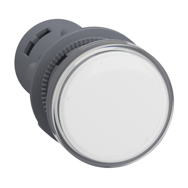 XA2EVQ1LC — XA2EVQ1LC - Pilot light, plastic, white, Ø 22 mm, with integral LED, 380…400V AC, Anti-interference Schneider Electric