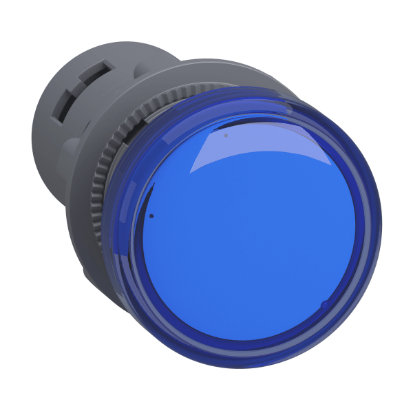 Pilot light, plastic, blue, Ø 22 mm, with integral LED, 110 V AC/DC, Anti-interference