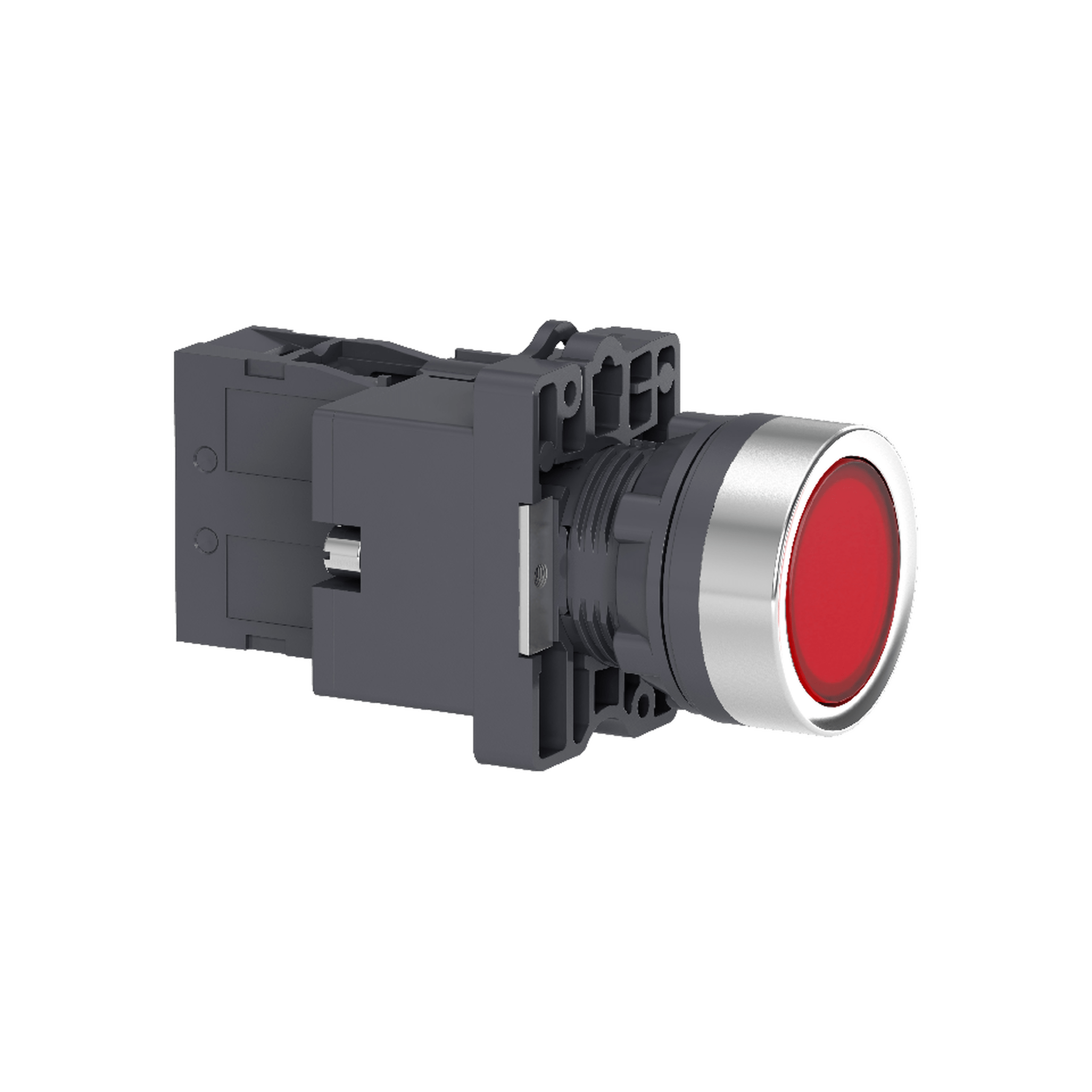 XA2EW34B1 - red flush complete illum push-button - Ø22 - flush - 24V AC/DC - 1NO Schneider Electric