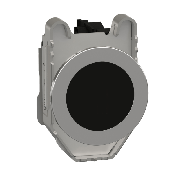 Harmony XB4, Push button flush mounted, metal, black, Ø30, spring return, unmarked, 1 NO Schneider Electric