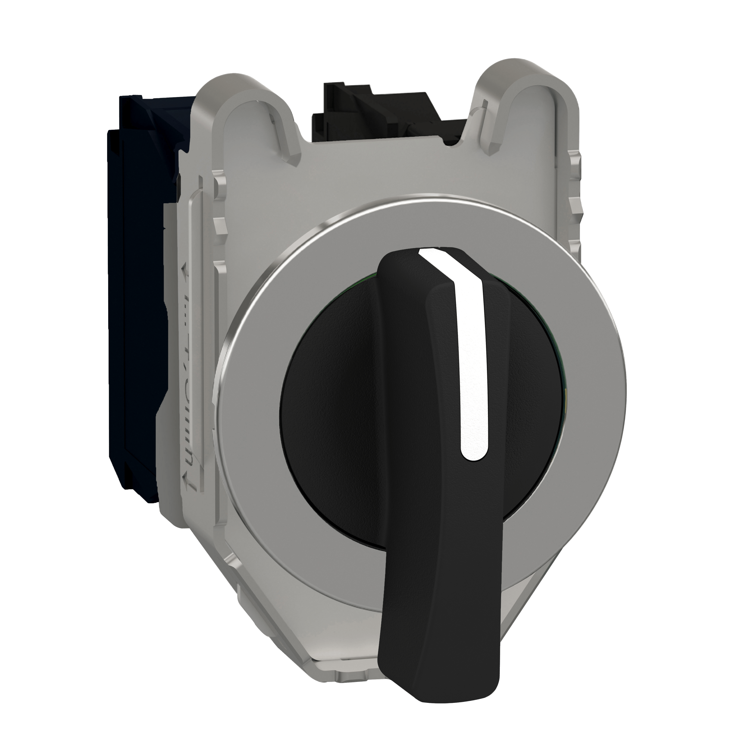 XB4FJ53 - Harmony XB4, Selector switch flush mounted, metal, black, Ø30, long handle, 3 positions, spring return to center, 2 NO Schneider Electric