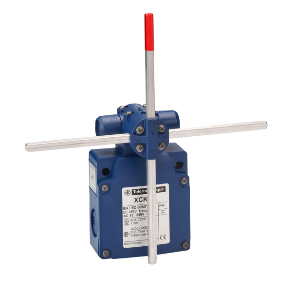 XCKVR44D1H29 — XCKVR44D1H29 - Limit switch, Limit switches XC Standard, XCKVR, stay put crossed rods lever 6 mm, 2x(NC+NO), slow, M20 Telemecanique Sensors