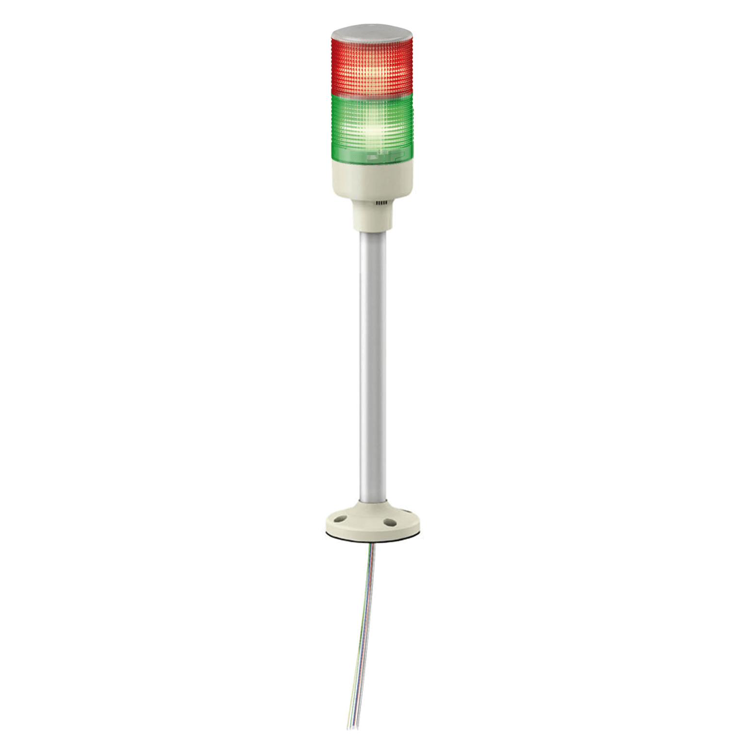 XVGB2SH - Easy Harmony XVG, Monolithic tower lights, Ø60, red green, steady light, buzzer, aluminium tube mounting and fixing plate, IP42, 24 V AC/DC Schneider Electric