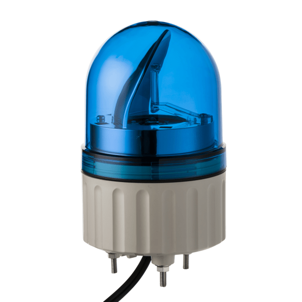 XVR08B06 — XVR08B06 - Prewired rotating mirror beacon, Harmony XVR, 84 mm, blue, without buzzer, 24 V AC DC Schneider Electric