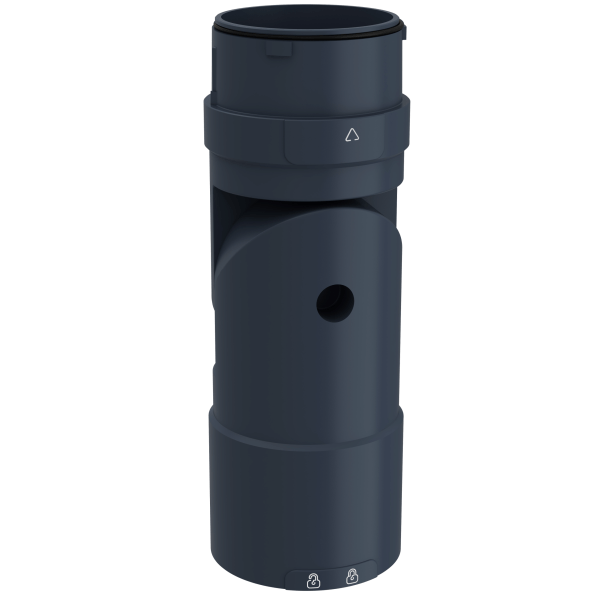 Harmony XVU, Flexible mounting unit for use on horizontal or vertical support for modular tower lights, black, Ø60