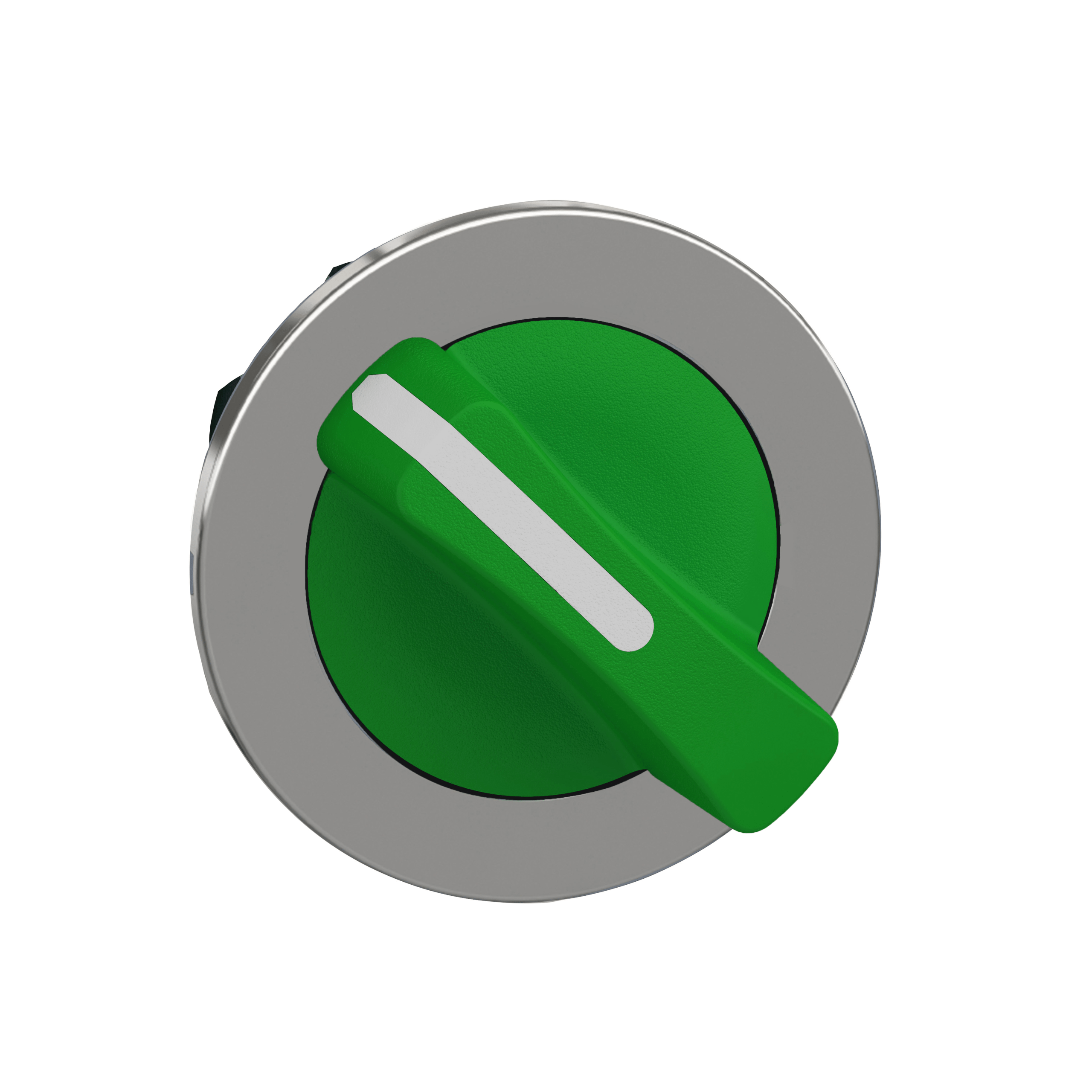 ZB4FD203 - Head for selector switch, Harmony XB4, flush mounted green 2 position stay put Schneider Electric